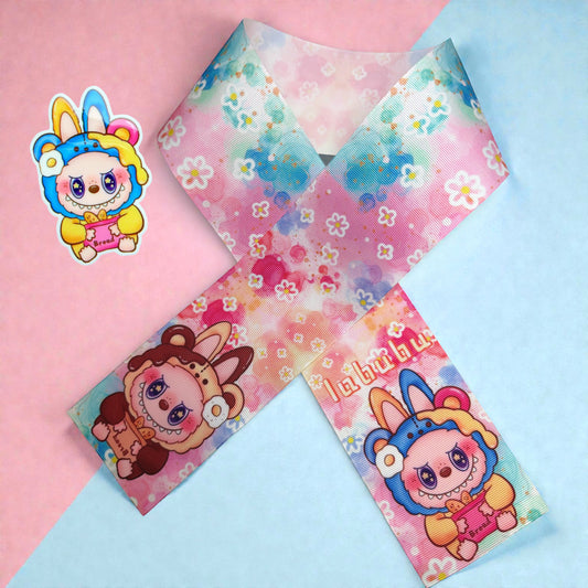 7.5cm Breakfast Labubu Ribbon Strip