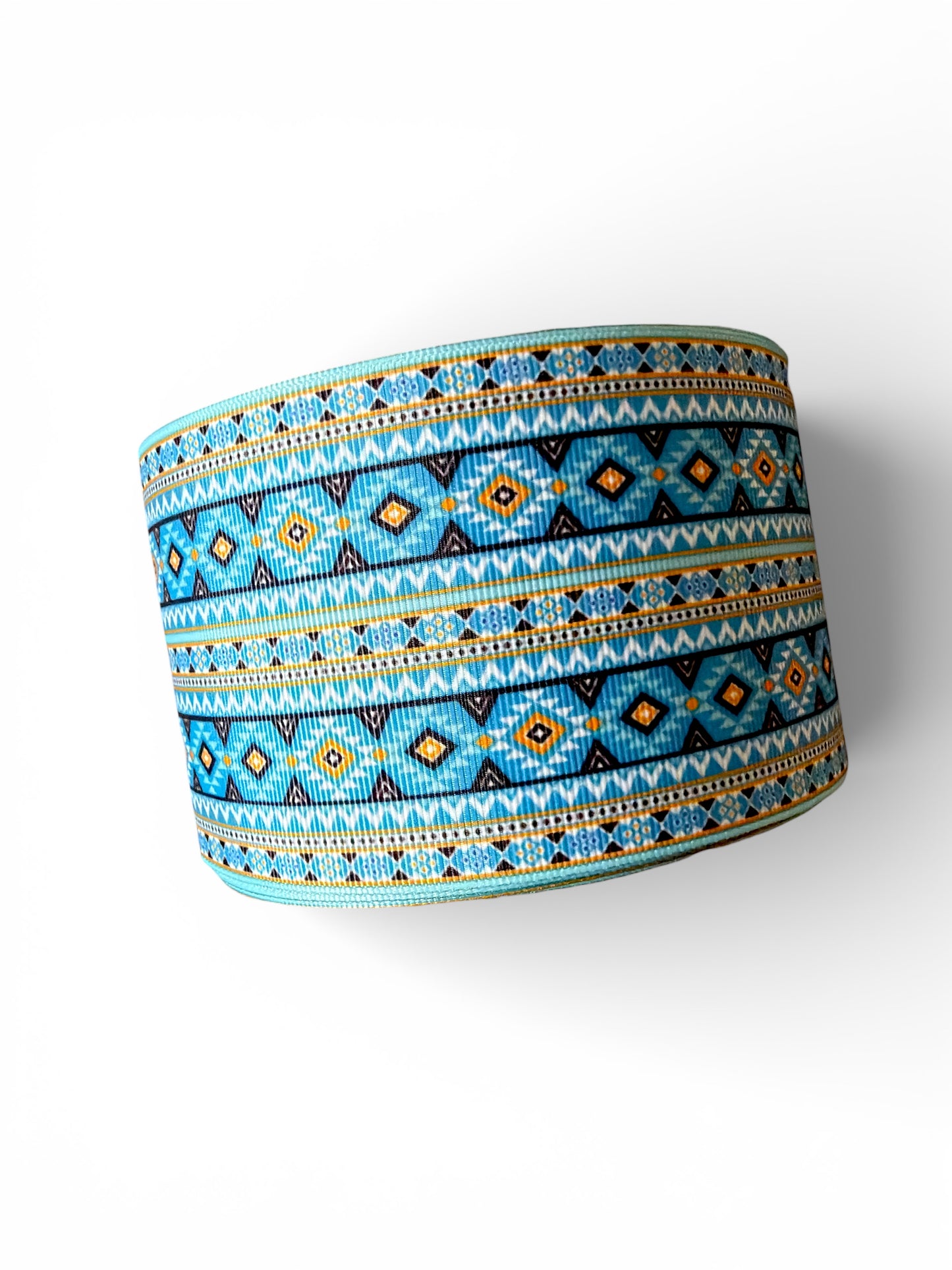 3 yards Turquoise Tapestry Ribbon
