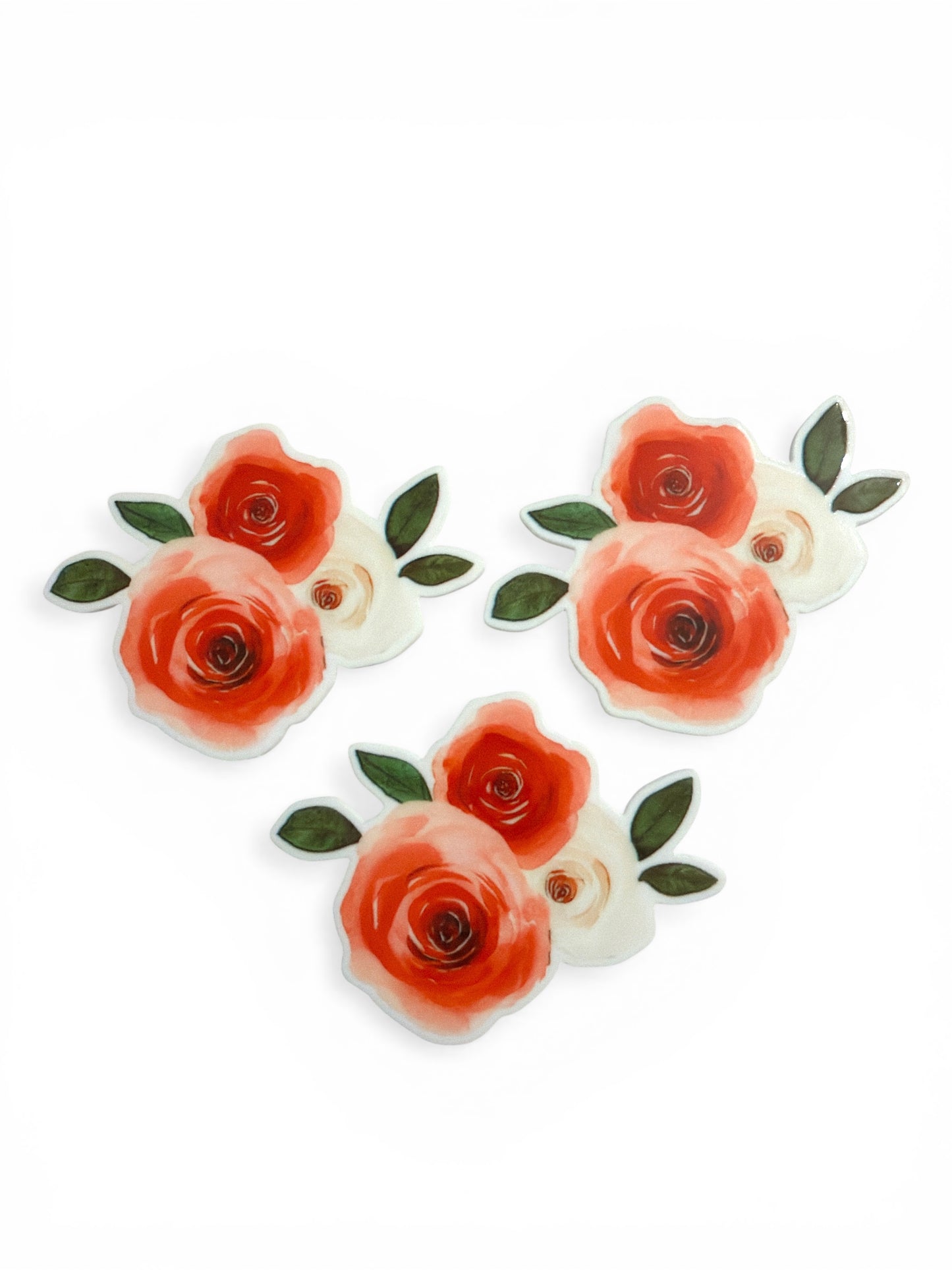 3 resins 5cm  Vintage Roses Planar Resins