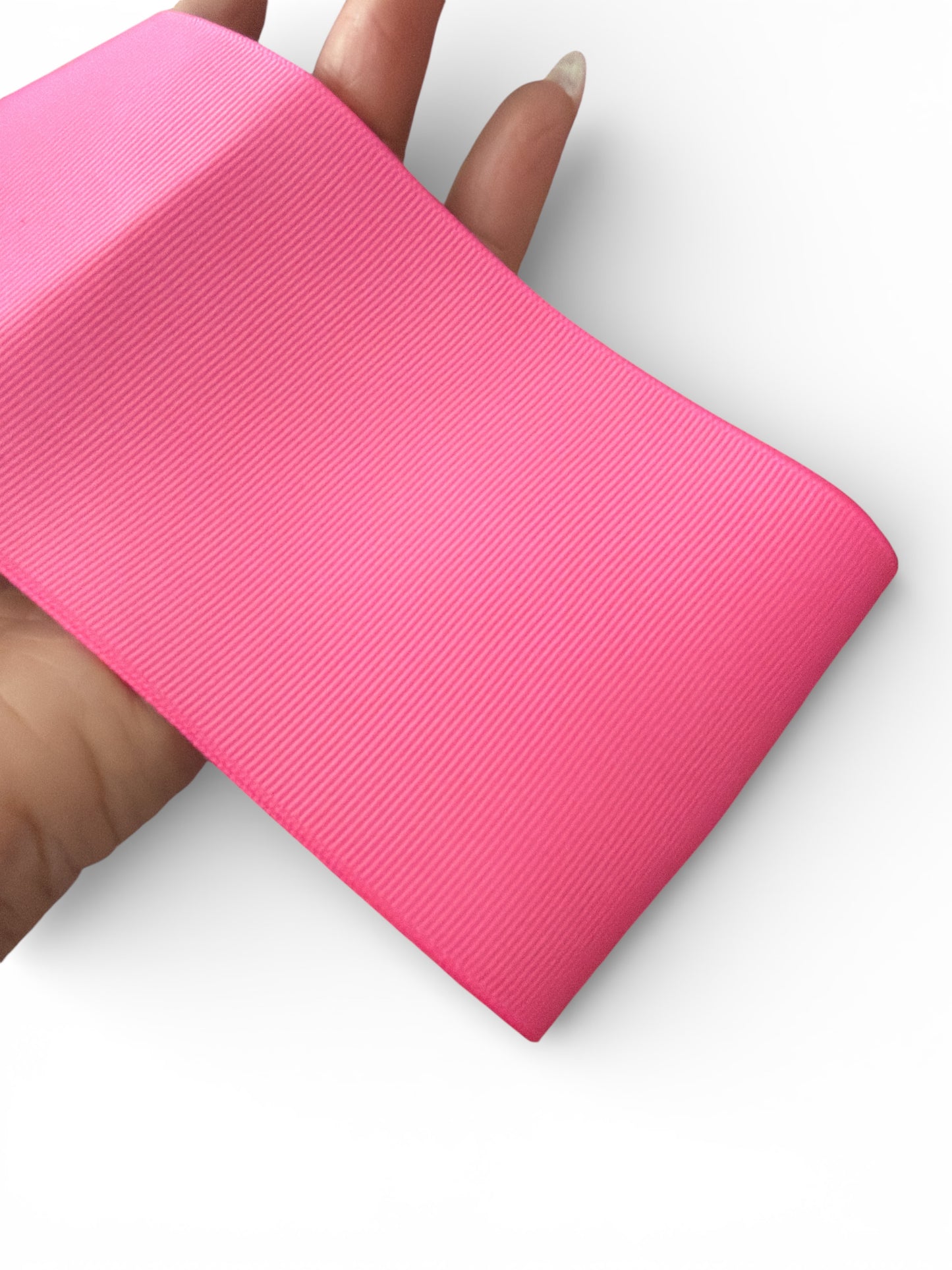 3 yards Barbie  Pink 7.5cm Solid Grosgrain