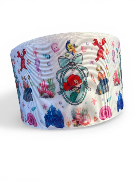 3 yards 7.5cm (3inch) Sea Princess Ribbon