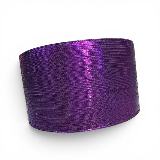 1 yard Purple Rain Metallic Ribbon 7.5cm/3inch