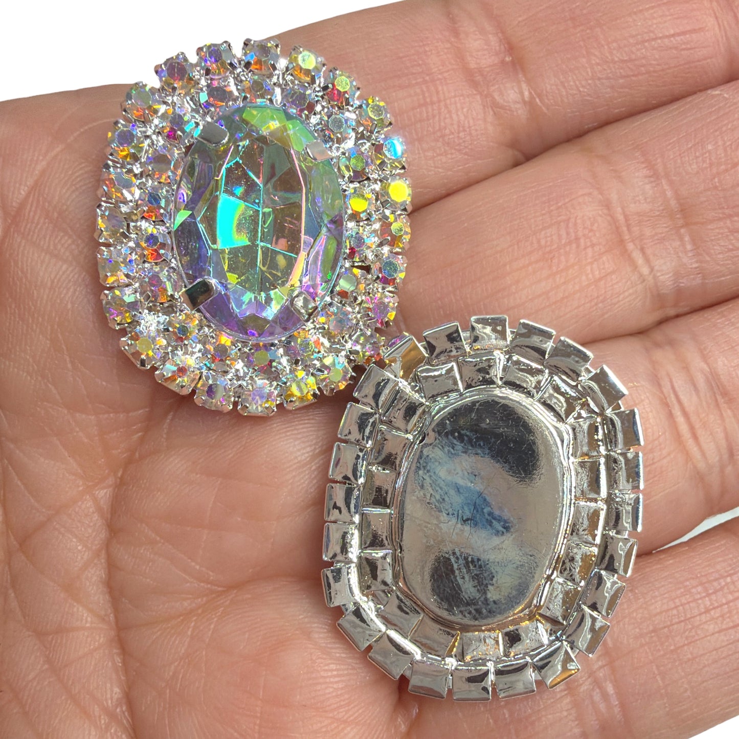 2pcs Mega Rhinestone