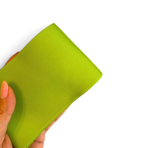 3 yards Lime Green G-30 Solid Grosgrain  7.5cm 3inch
