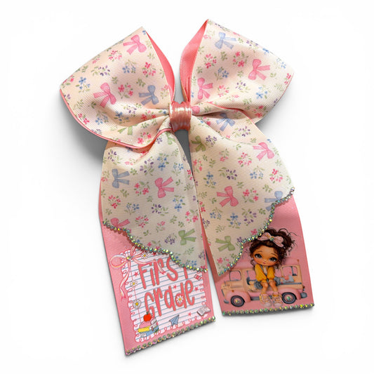 First Grade Cuteness  Cheer Bow