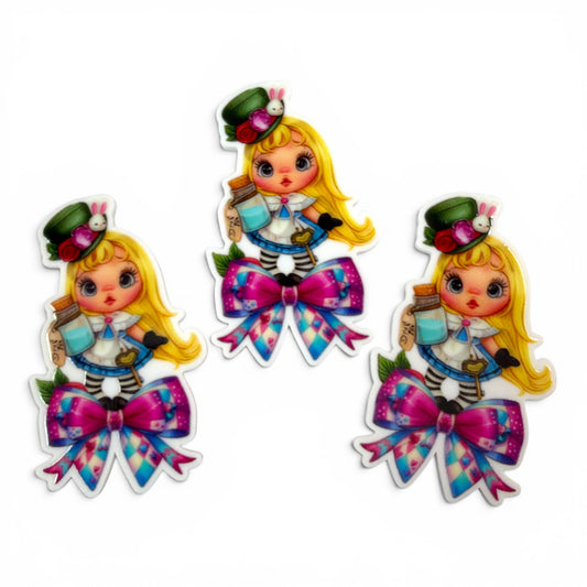 3 Resins 5cm Epoxy Finish -Alice Magic Bow PRN-04