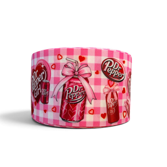 3 Yards 7.5cm /3inch Sweet Soda Ribbon Printed Grosgrain