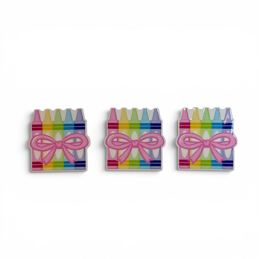 3 resins Cute Crayons  5cm