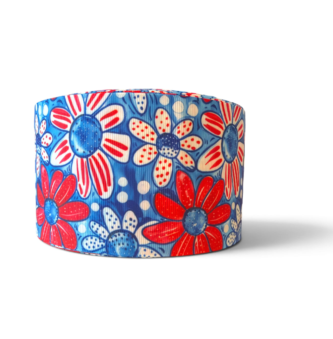 7.5cm/3inch Picnic Flowers  Ribbon