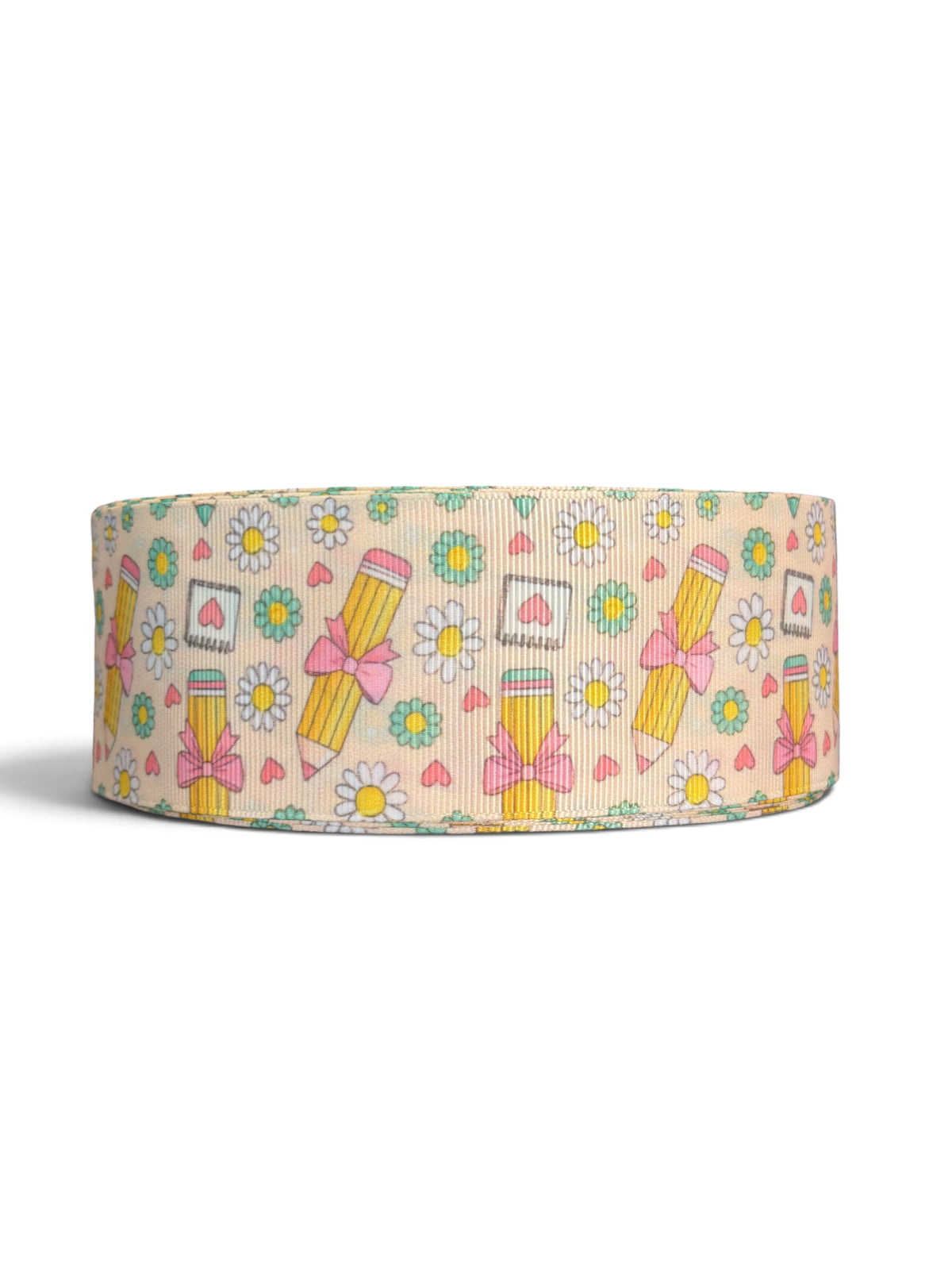 3 yards 5cm/3inch Daisy Yellow Pencil
