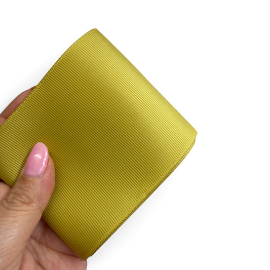3 yards Olive  G-31  Solid Grosgrain 7.5cm 3inch