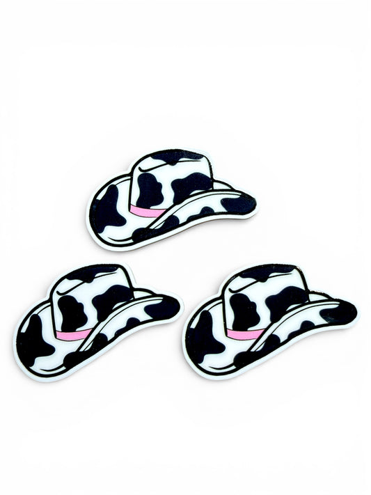 3 resins 5cm Set Cow Print  Hat