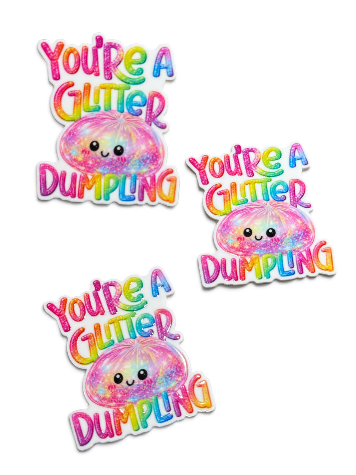 3 planar resins 5cm You’re a Glitter Dumpling
