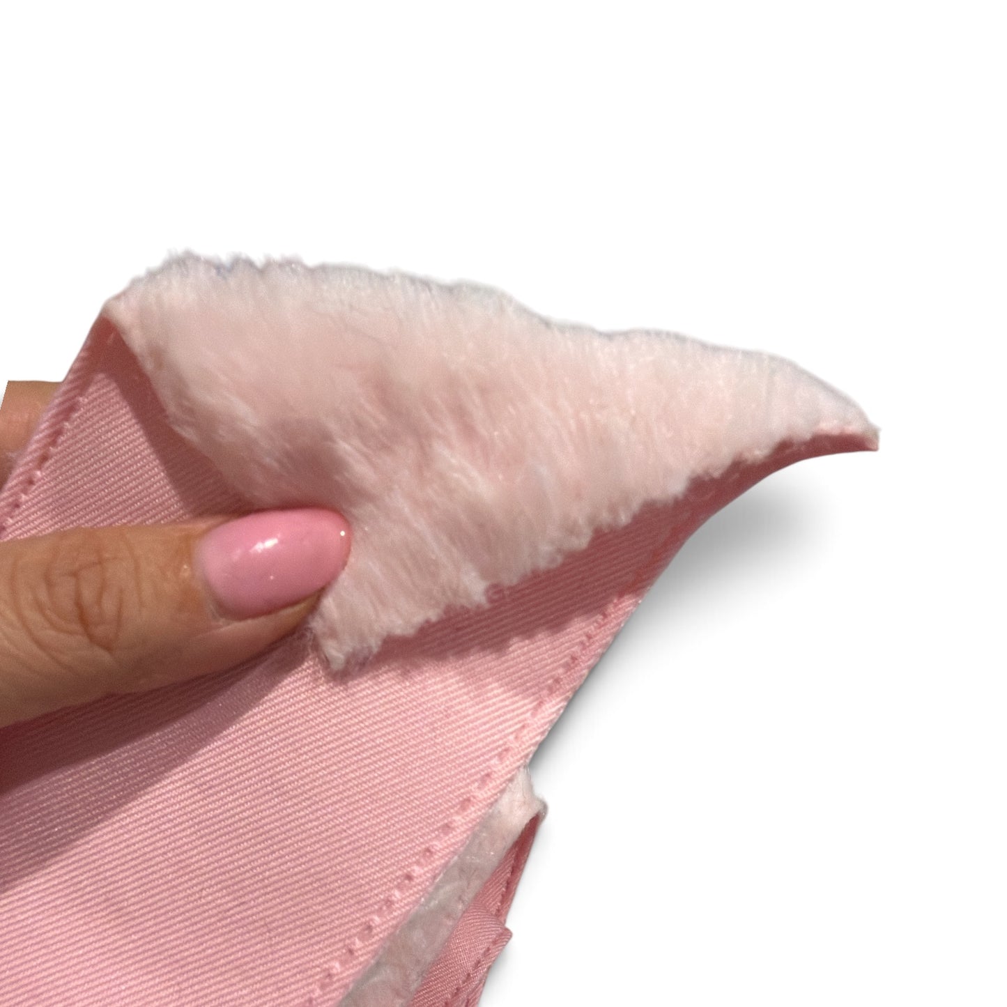 1 yard 7.5cm/3inch wide Plushie Fur Ribbon Baby Pink