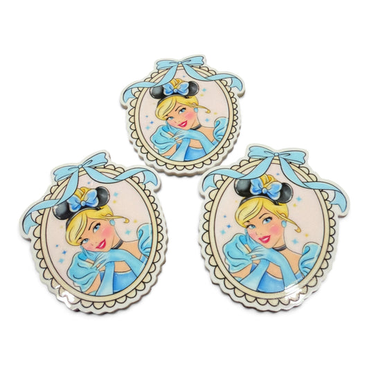 3 planar resins 5cm Slipper Princess Oval Frame  PRN-06