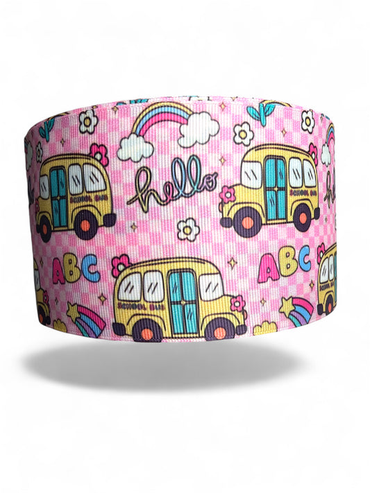 7.5cm/3inch Ribbon Hello ABC