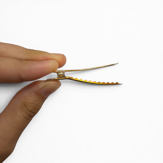 50pcs 2inch/5cm GOLD Metal Heavy Duty Gator Clip