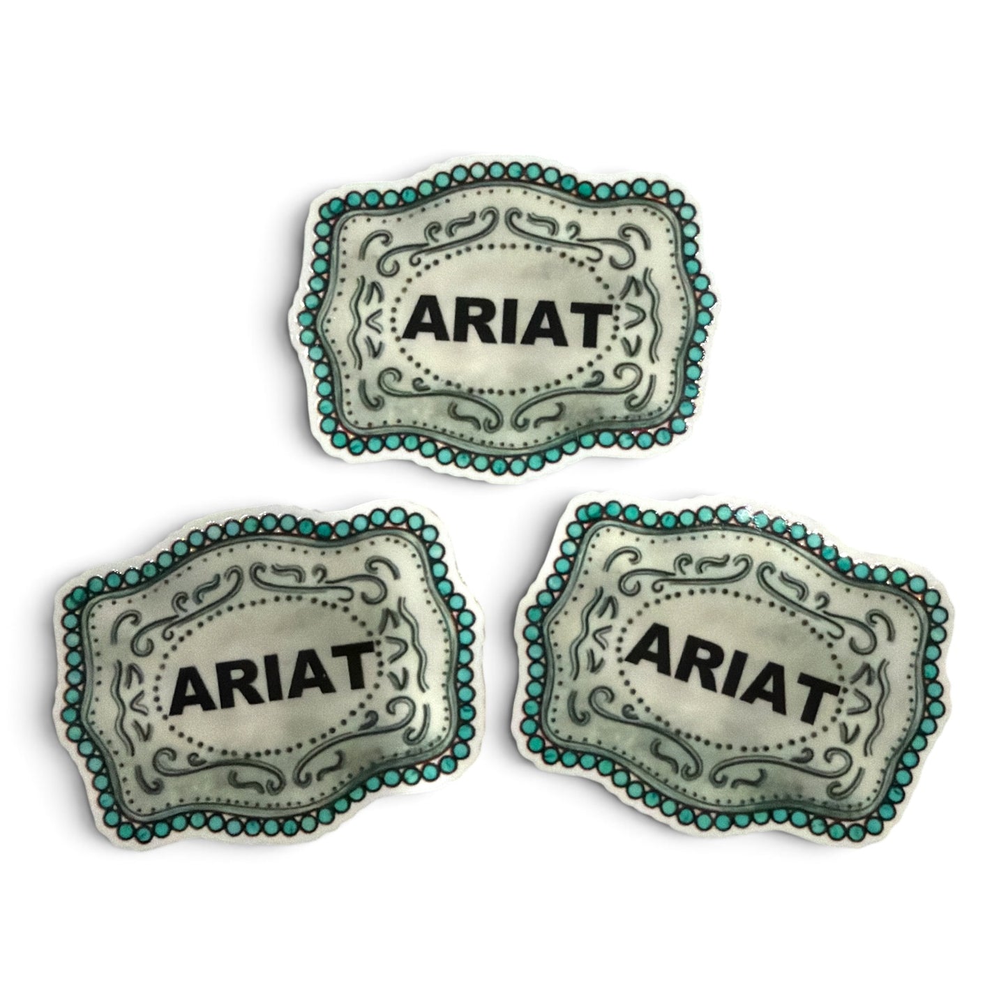 3 resins Ariat Belt Buckle   5cm CBY-04