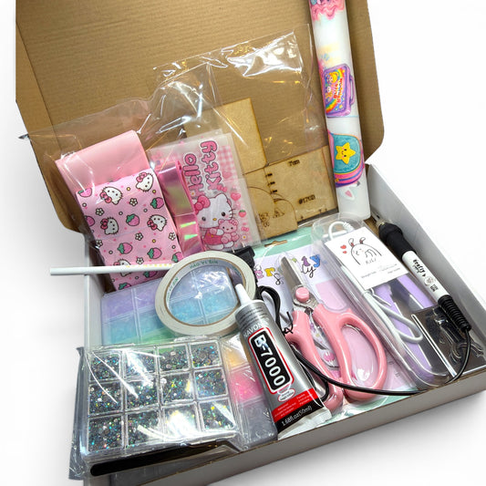 Starter Tool Kit #100 14 Cheer Bows +21 DTF Pegatinas and 6 otherso is yards of Ribbon