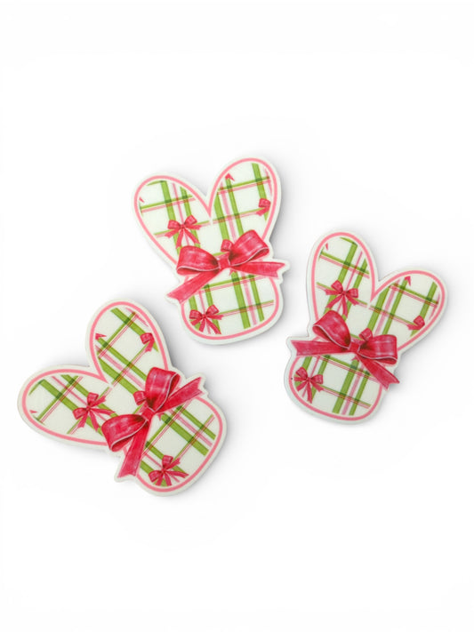 3 resins 5cm Set Coquette Easter Bunny