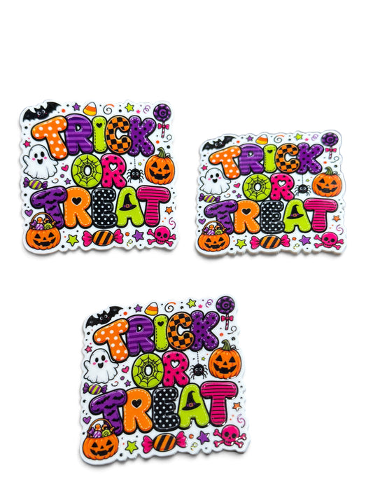 3 resins Flat Planar resins  Trick or Treat 5cm