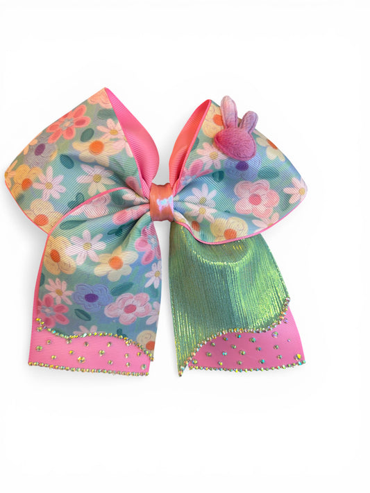 Cheer Bow Spring Daisies