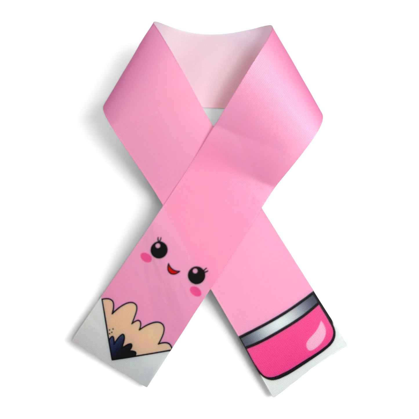 3 Strips 7.5cm -3inch Cartoon Pencil Pink   31inches Long