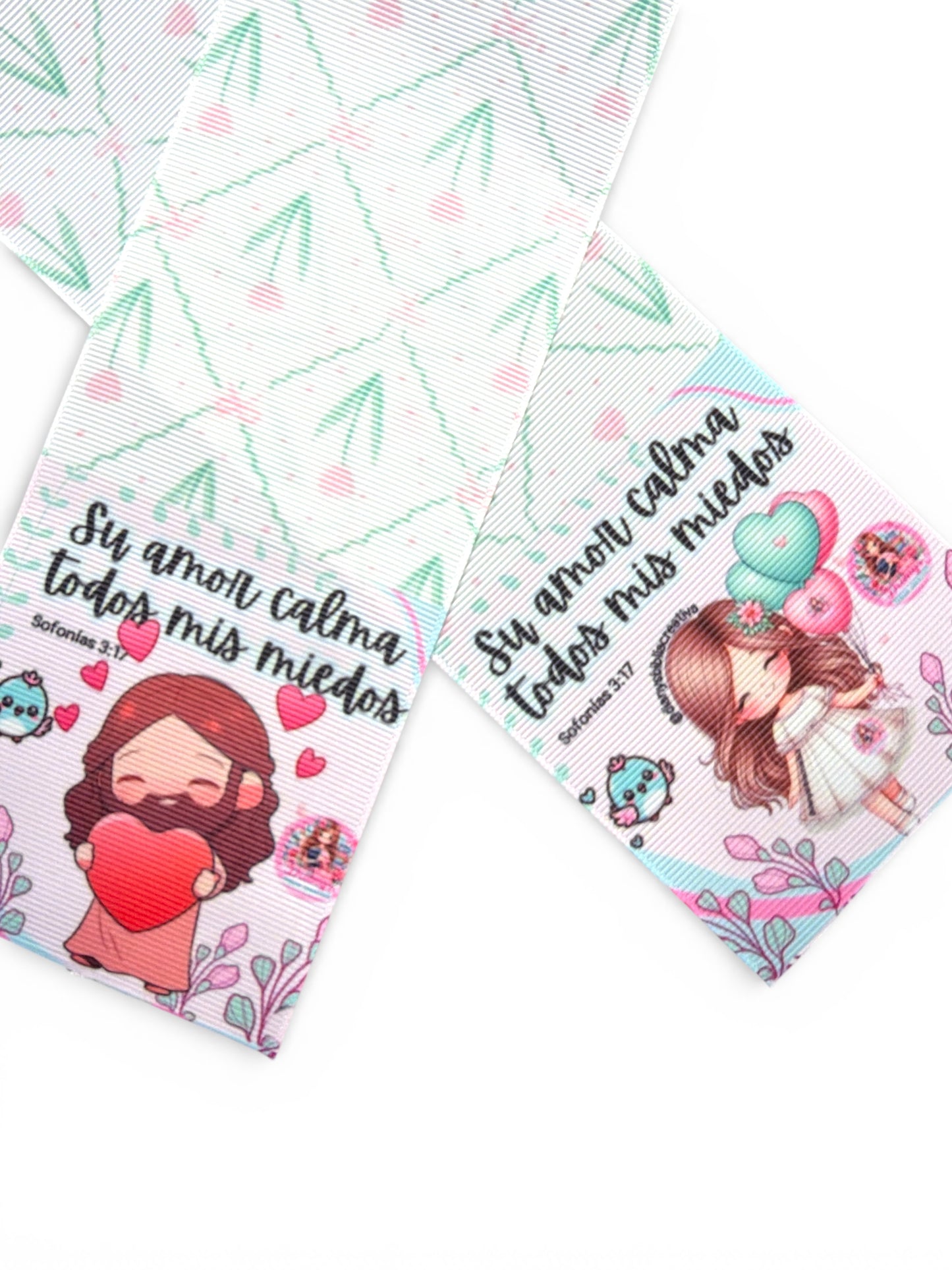 3 Strips with 3 resins Set 7.5cm  Su Amor Calma