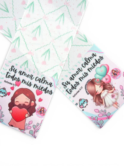 3 Strips with 3 resins Set 7.5cm  Su Amor Calma