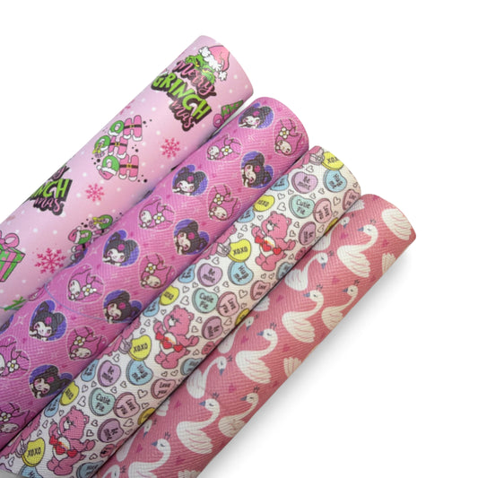 4 Rolls Pack Grinch Pink SALE 8x24in Each Roll