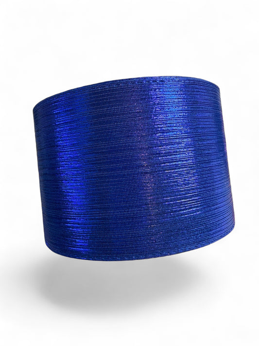 Royal Blue Soft Metallic Fabric Ribbon
