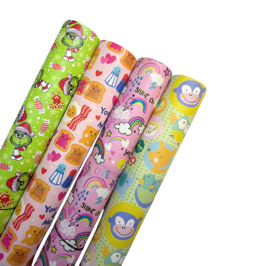 4 Rolls Pack Grinch Green SALE 8x24in Each Roll