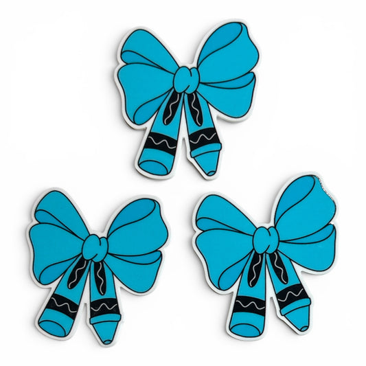 3 resins Coquette Crayon Blue 5cm