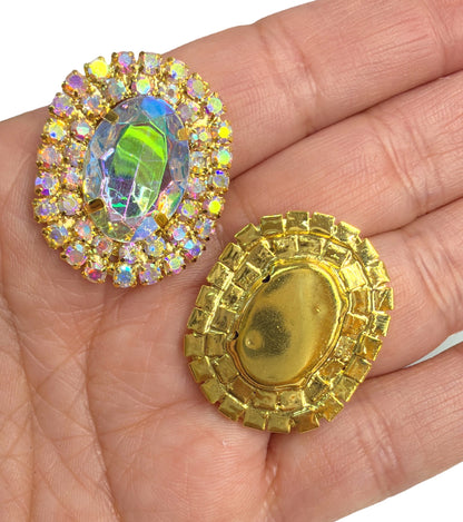 2pcs Mega Rhinestone