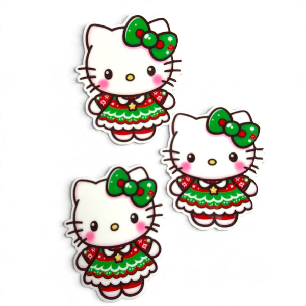 3 resins Flat Planar Hello Christmas  resin5cm RES