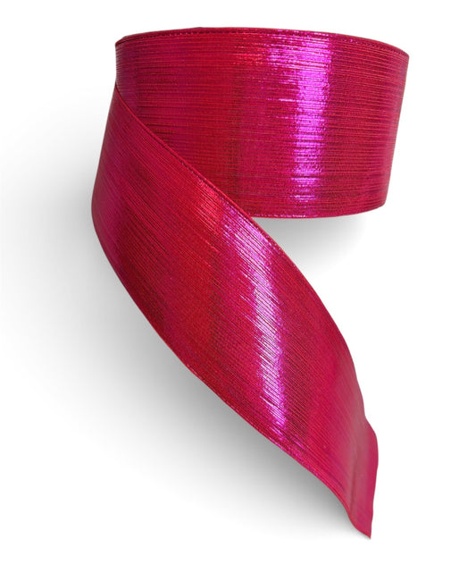 Bougainvillea Metallic Fabric Ribbon