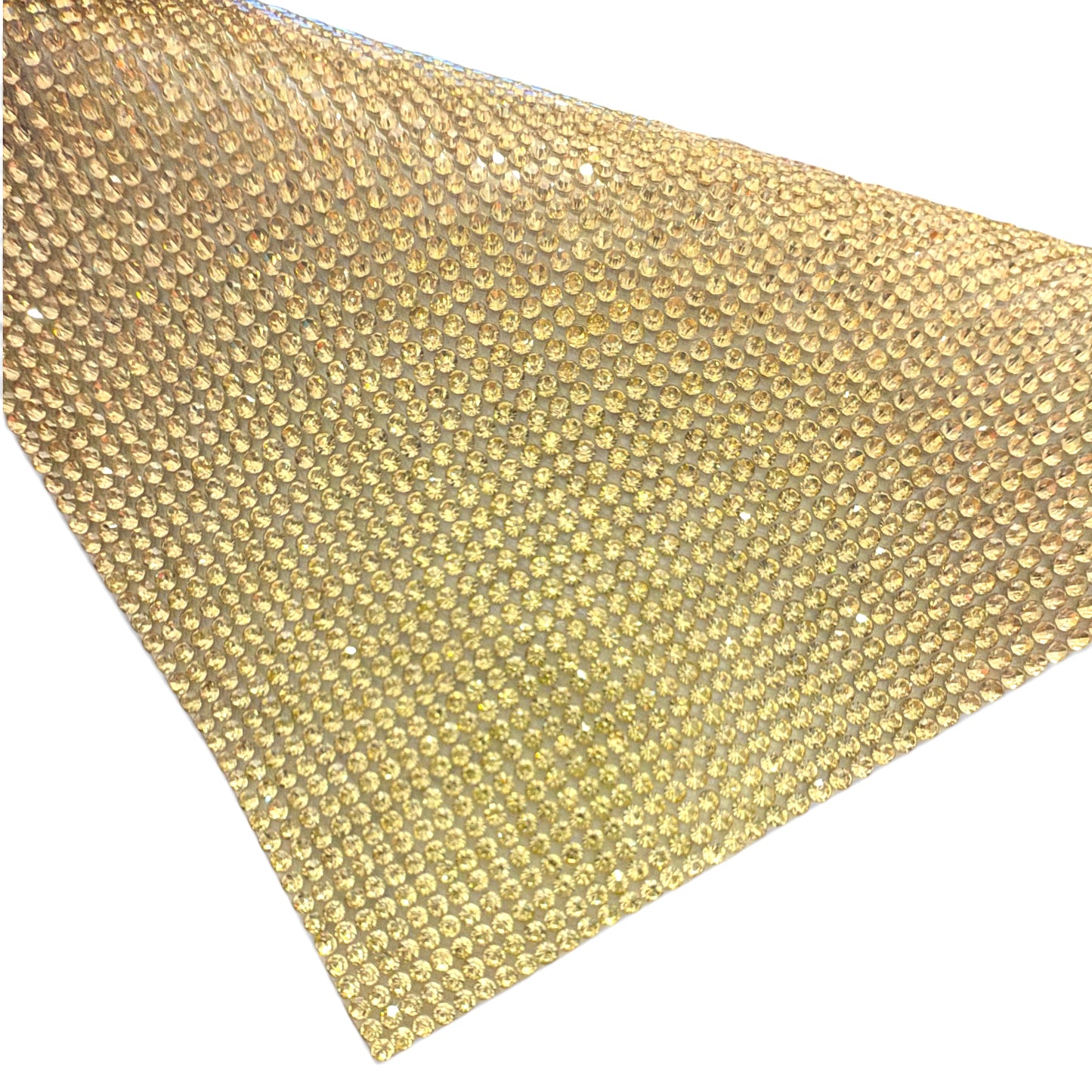Gold Crystal Mesh 1inch wide    15 inch long