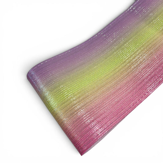 1 Yard Matte Holographic Tri Mix Ribbon 7.5cm/3inch Lluvia Fabric