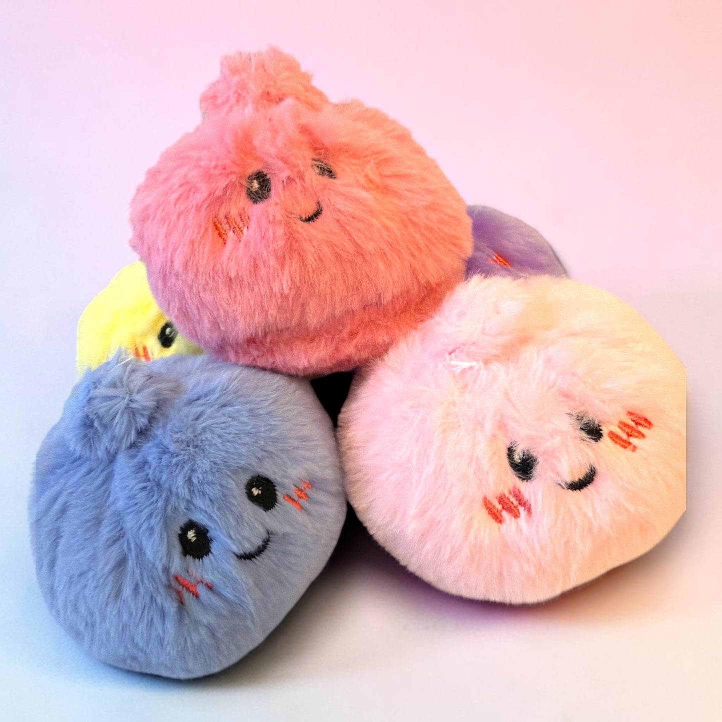 1 Plushy Dumpling Keychain Flat back