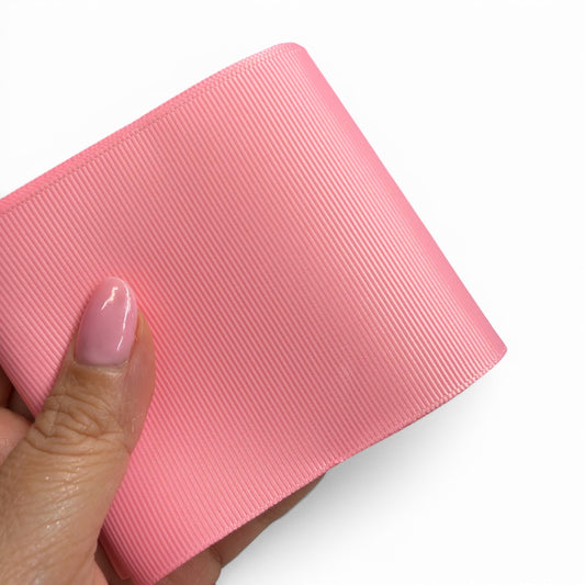 3 yards Creamy Pink G-37 Solid Grosgrain 7.5cm 3inch