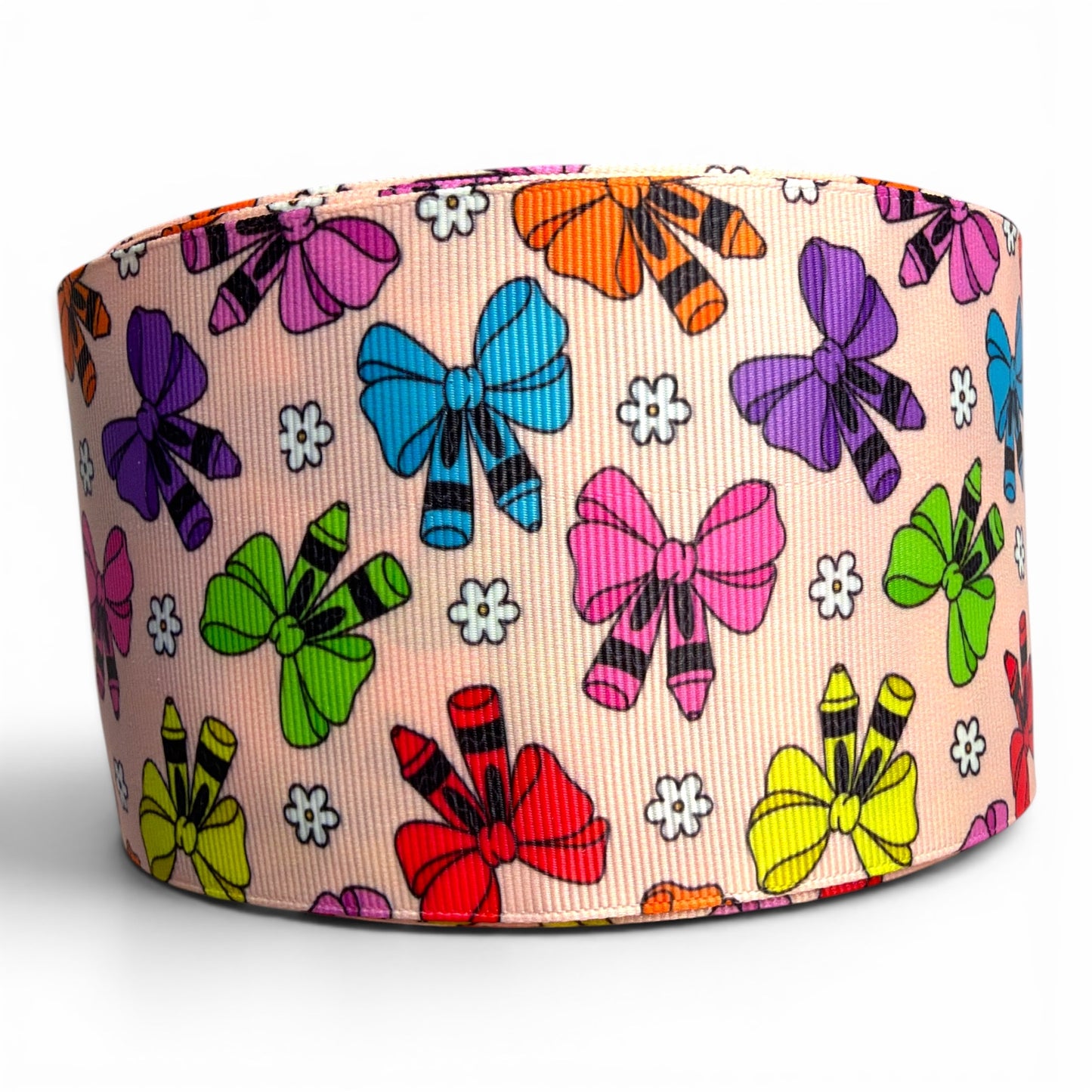 7.5cm/3inch Coquette Crayons Ribbon