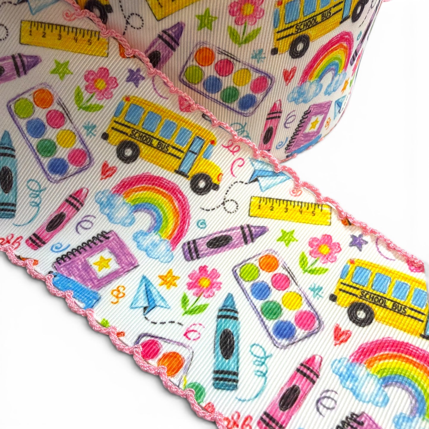 3 yards Moonstich School Bus 7.5cm-3inch