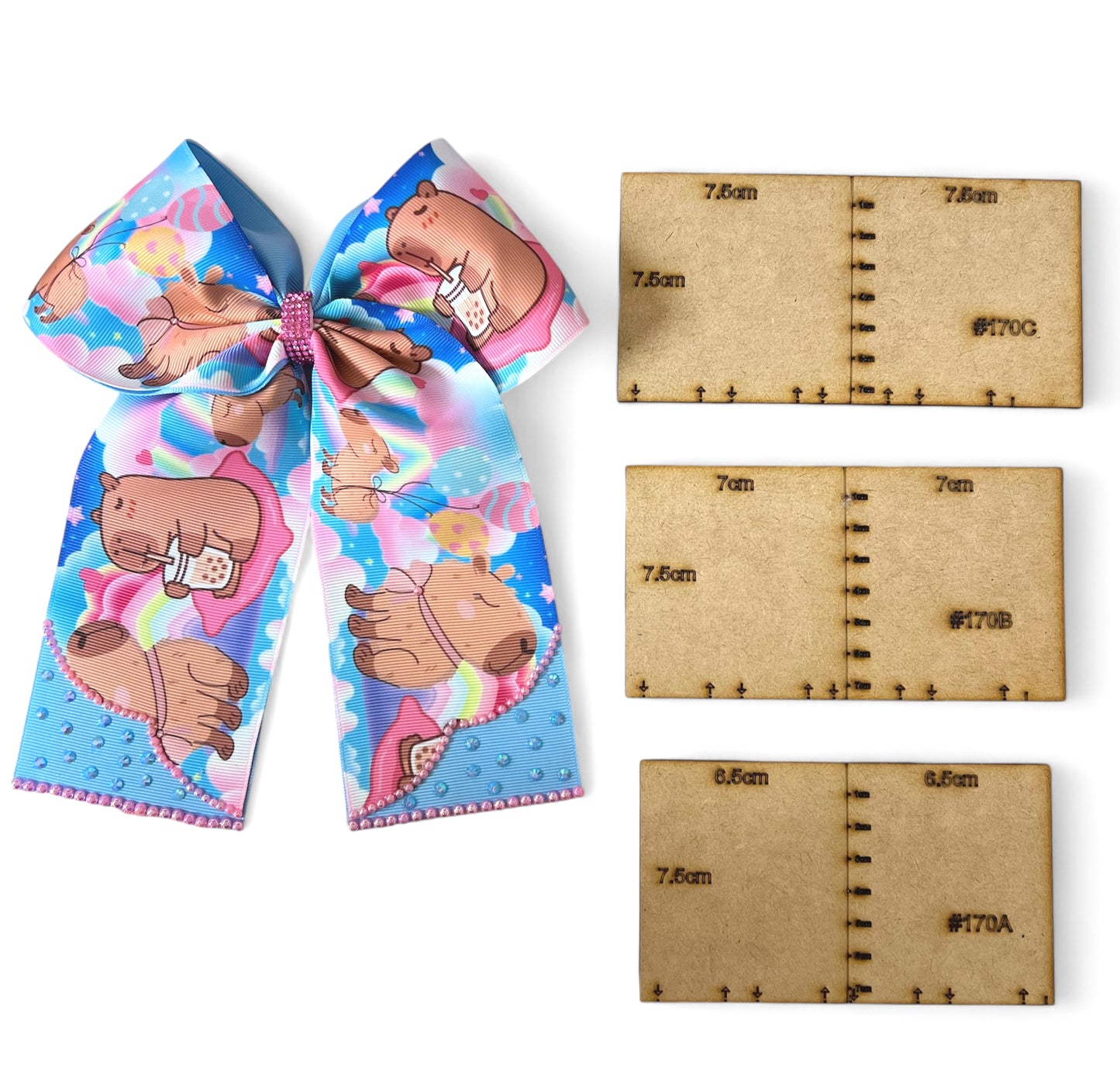 #170 Set Cheer Bow Coletero Template