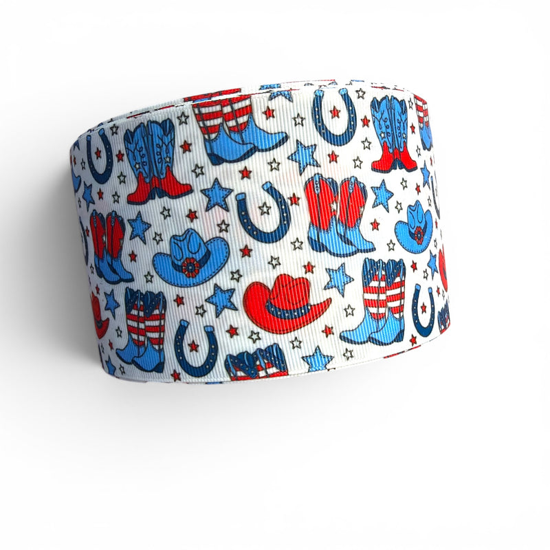 7.5cm/3inch Ribbon Patriotic Rodeo