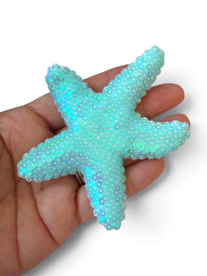 Set of 5 Jumbo Sequin Sea Stars