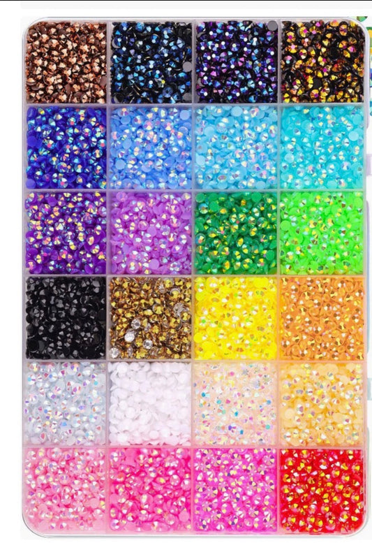 3mm Multicolor Rhinestones Case