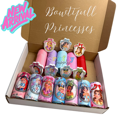 7.5cm/3inch Ribbon Kit Bowtifull Princesses 36 yards -21epoxy Resins
