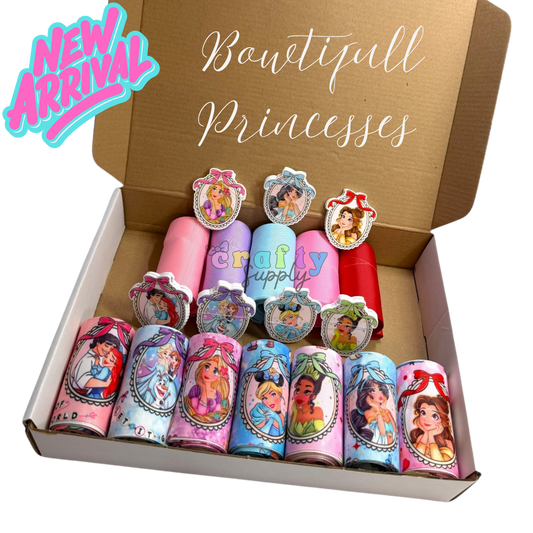 7.5cm/3inch Ribbon Kit Bowtifull Princesses 36 yards -21epoxy Resins
