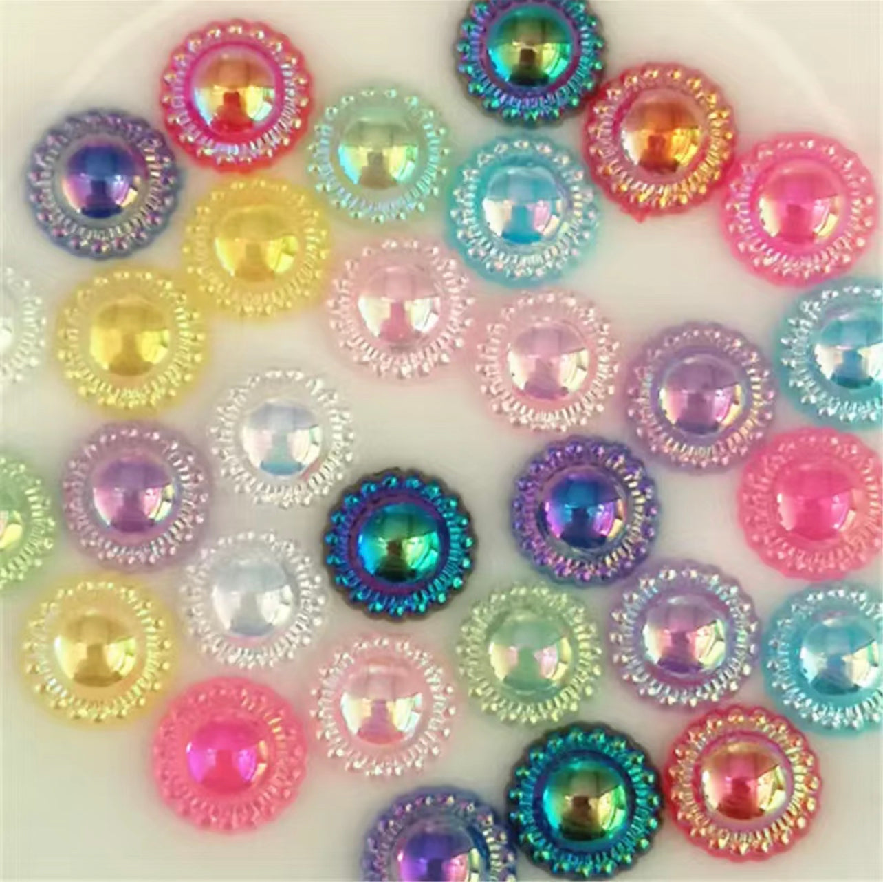 100 piezas mini perlas de plástico