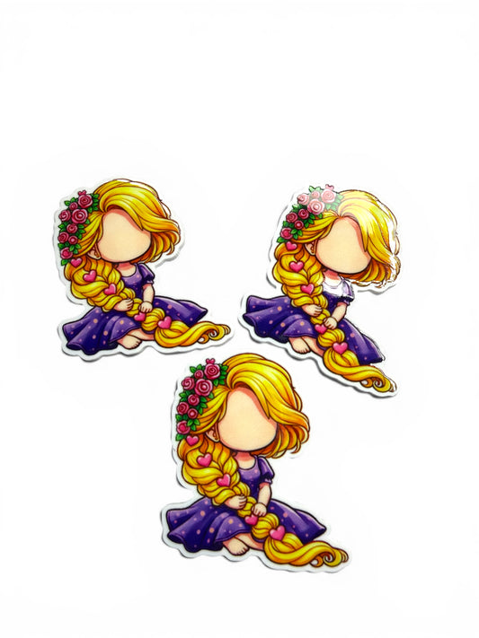 3 resins 5cm Planar Faceless Rapunzel